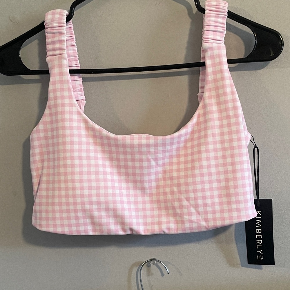 Kimberly G Pink Gingham matching set - Picture 2 of 9